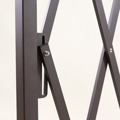 Garden Security Fence Gate Gate Metal Brown-1954802909376024581