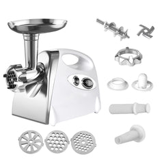 800W Electric Meat Grinder Mincer Sausage White-1954802838345486341