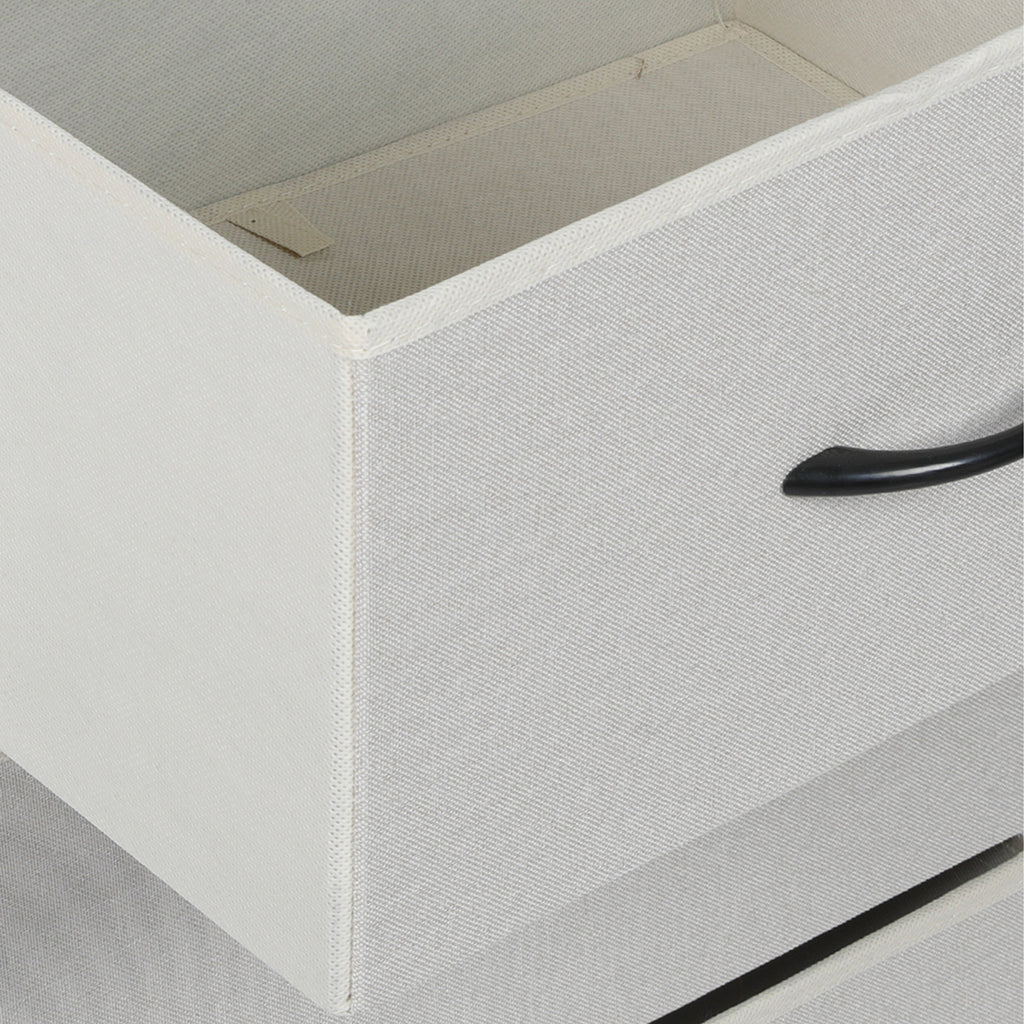 Levede Chest of 3 Drawers Bedside Table Beige-1954802983418073093