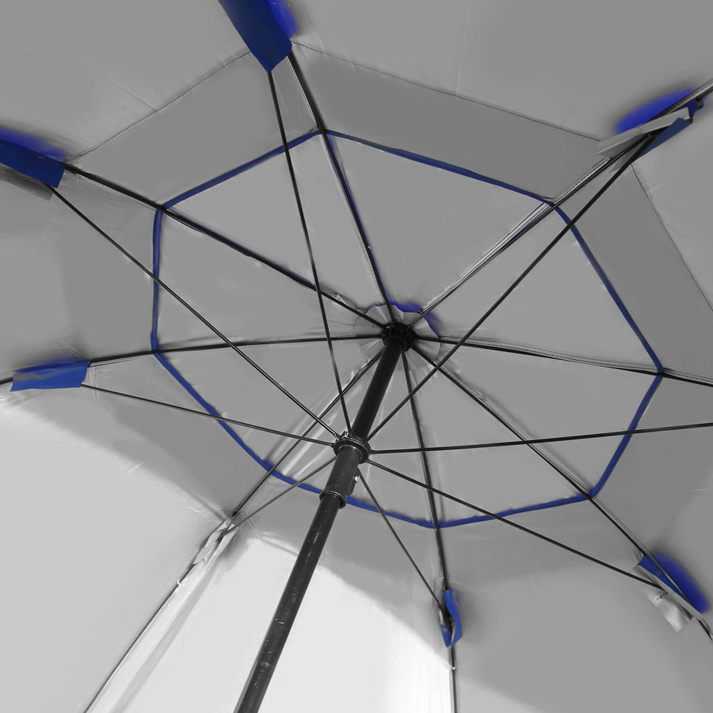 Mountview Beach Umbrella Outdoor Umbrellas Blue 2.33M-1954802645210370053