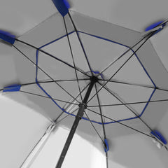 Mountview Beach Umbrella Outdoor Umbrellas Blue 2.33M-1954802645210370053