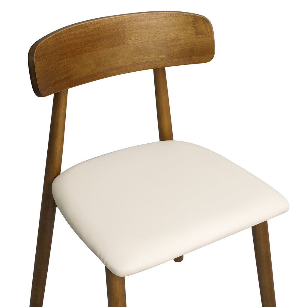 Levede 2x Dining Chairs Kitchen Chair Walnut-1954802997401882629