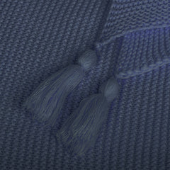 DreamZ Knitting Throw Blanket Cushion Navy-1954802942037069829