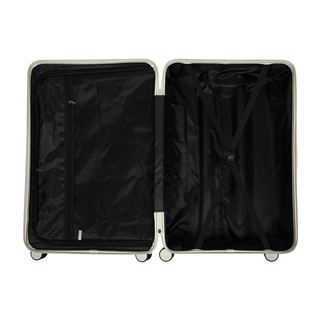 Slimbridge Luggage Suitcase Trolley White 2pc 14