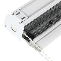 Marlow Blackout Zebra Roller Blind Curtains 120x210 Grey-1954802972978450437