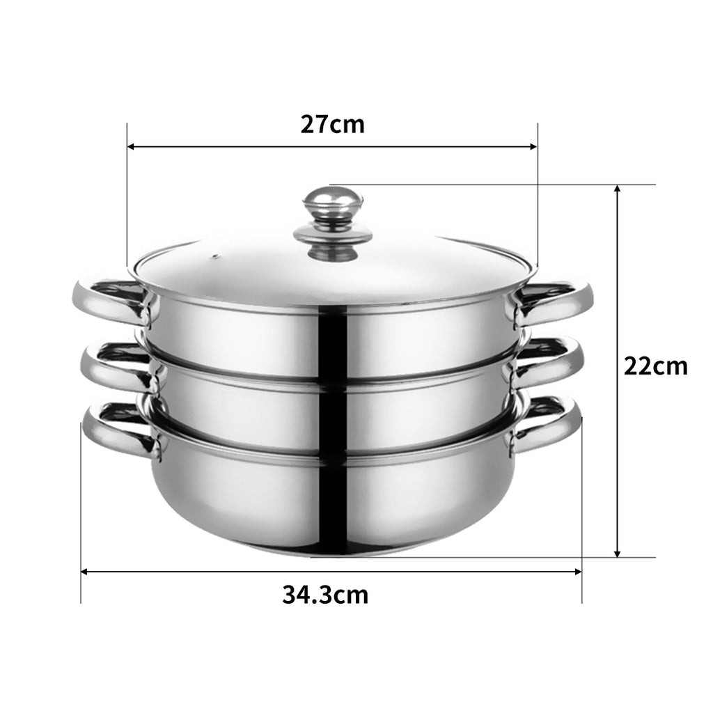 TOQUE Stainless Steel Steamer Meat Vegetable-1954802797035786242