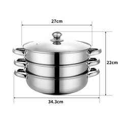 TOQUE Stainless Steel Steamer Meat Vegetable-1954802797035786242