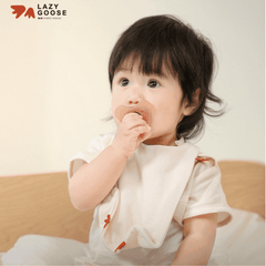 Lazy Goose Baby Cotton Bib-1954803104633458692