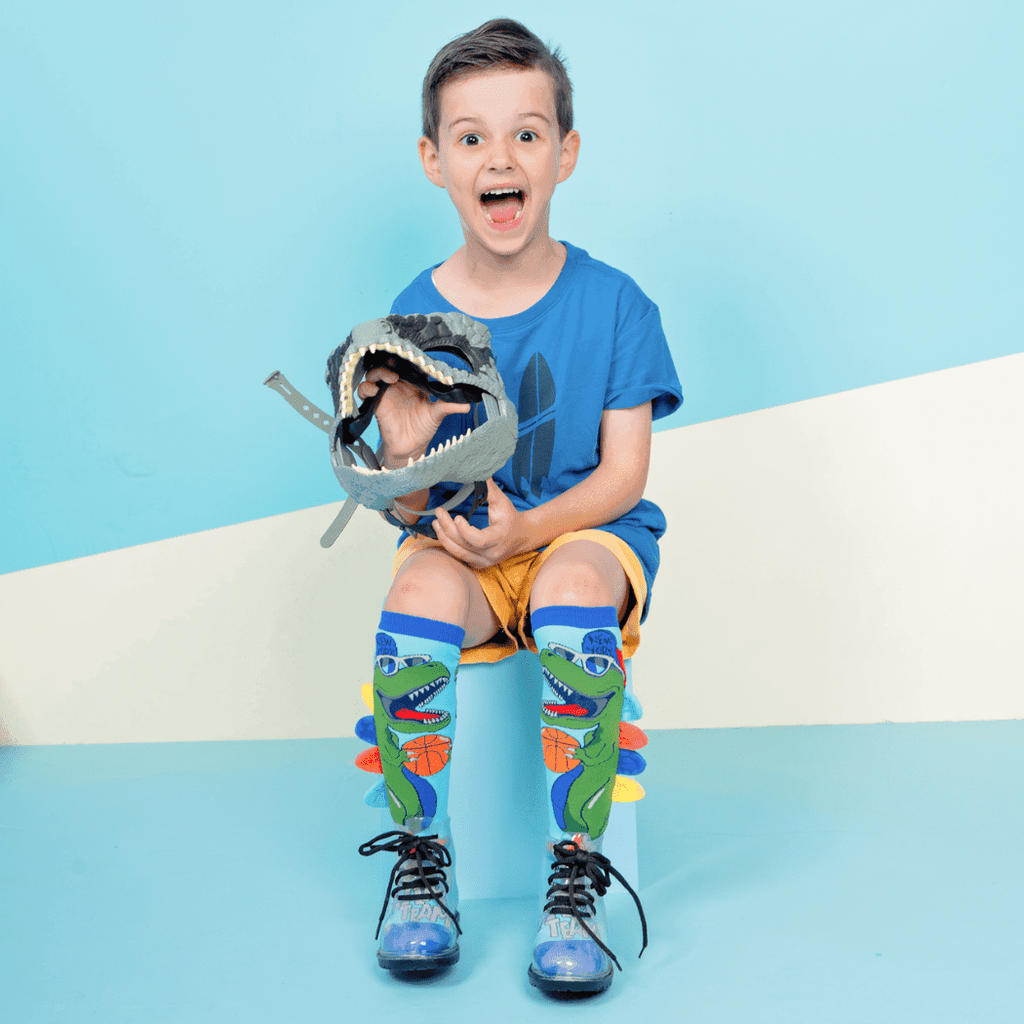 MADMIA Dinosaur Socks With Spikes Kids & Adults Age 6 - 99-1954803049033764867