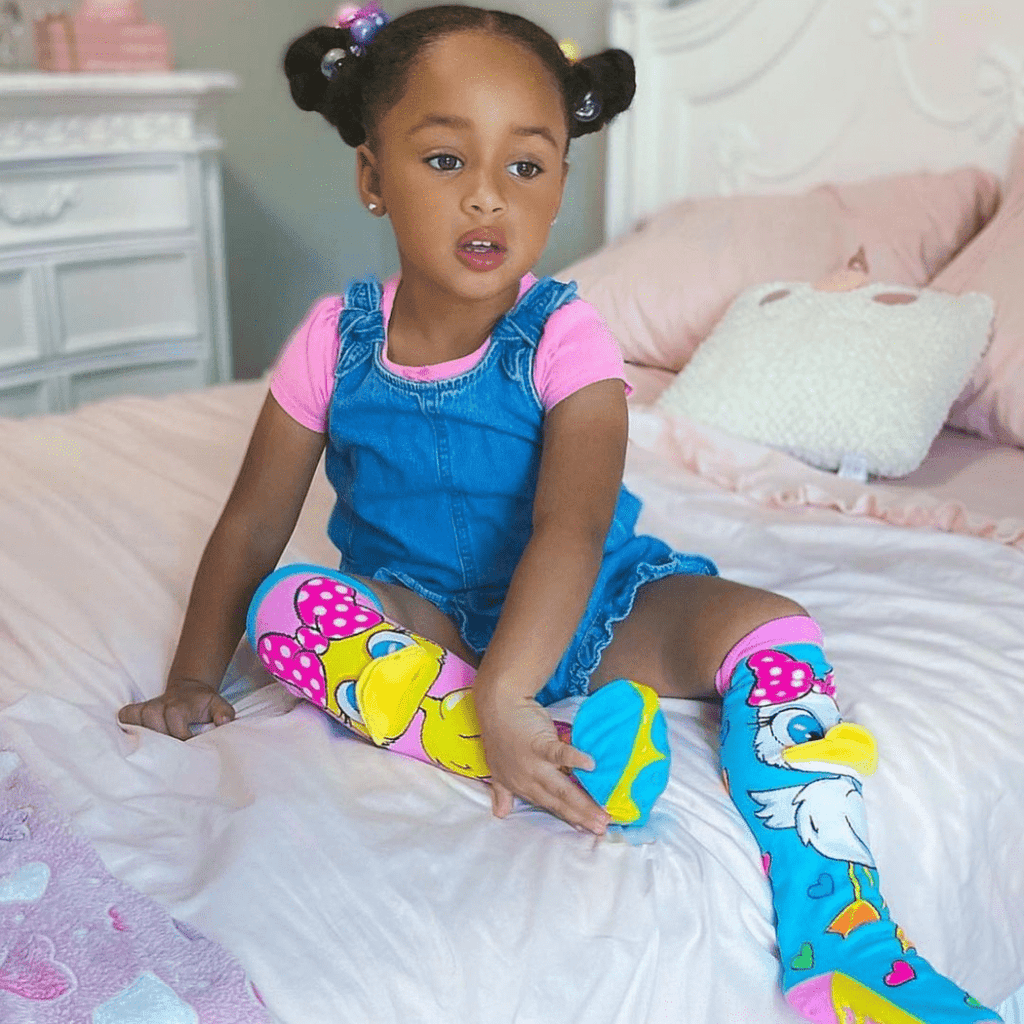 MADMIA Fluffy Duck Socks With Bill Toddler Ages 3 - 5-1954803049713242113