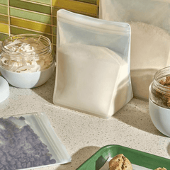 Porter Reusable Silicone Bag Stand Up 1l - Cream-1954803126682914819