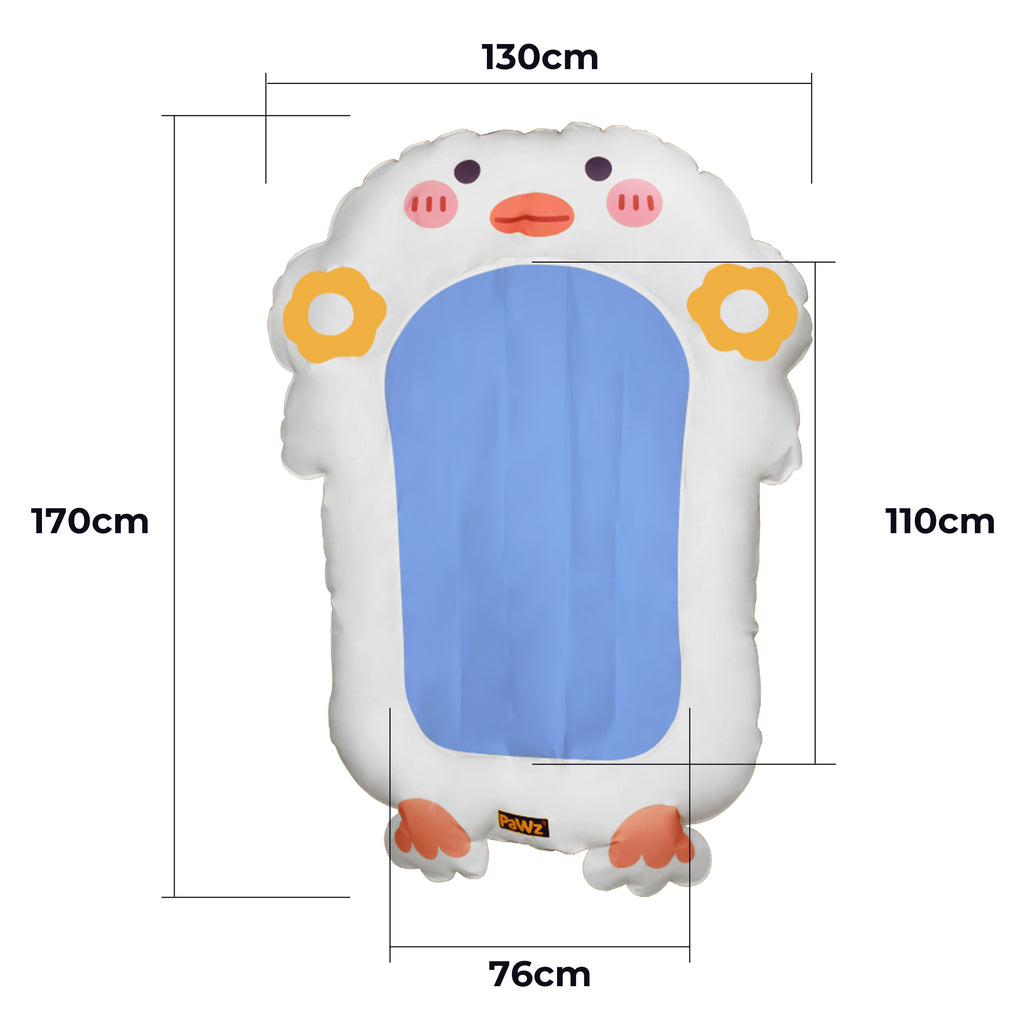 PaWz Pet Cooling Mat Dog Cat Human Size Blue-1954802576377647106