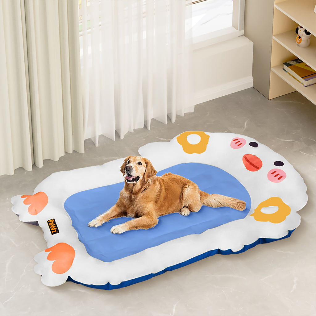 PaWz Pet Cooling Mat Dog Cat Human Size Blue-1954802576377647111