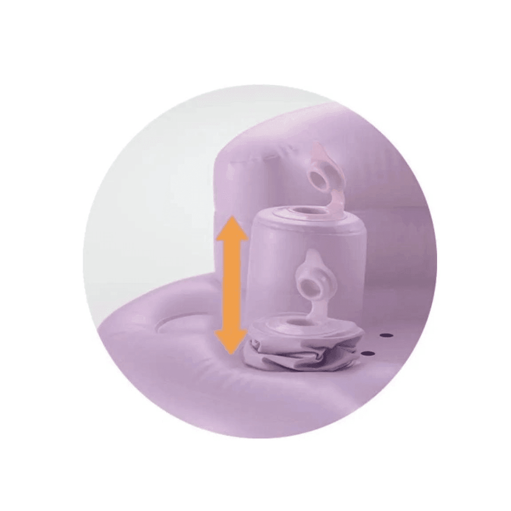 Richell Inflatable Soft Baby Chair Purple Grey-1954803146052210691