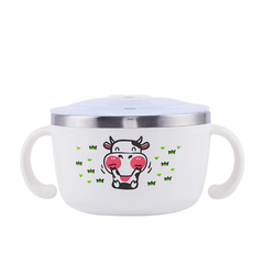 Richell Stainless Steel Bowl 480ml White-1954803041551126528
