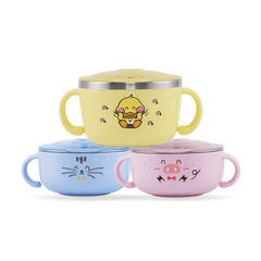 Richell Stainless Steel Bowl 480ml Pink-1954803043782496260