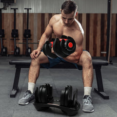 Centra 24kg Adjustable Dumbbell Set Home Gym-1954802366062661639