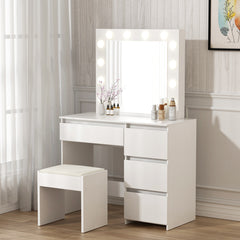 Levede Dressing Table Vanity Set Stool-1954802330440437767