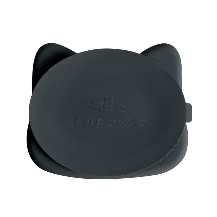 We Might Be Tiny Cat Stickie Plate - Charcoal Plate-1954803139093860354