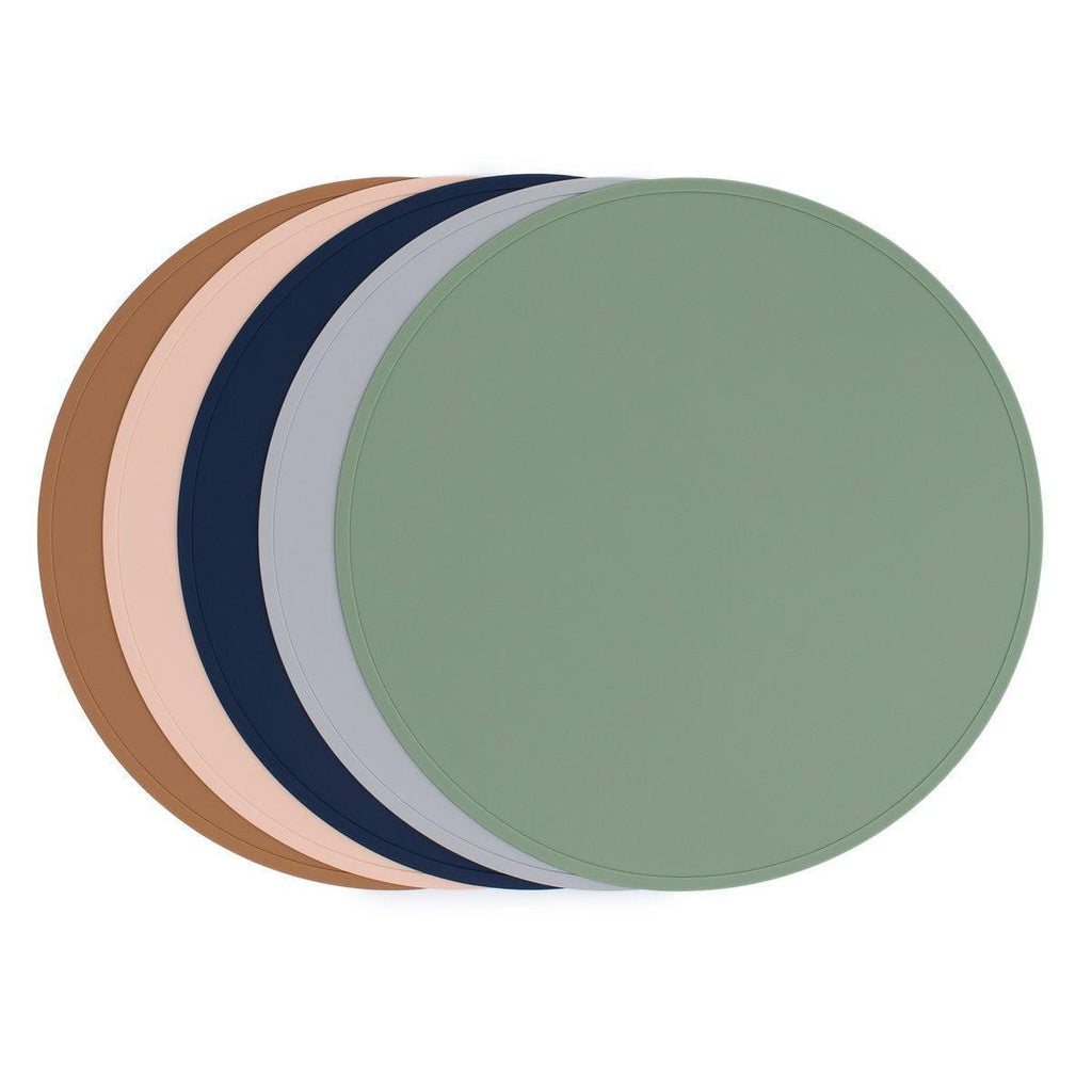 We Might Be Tiny Round Placie? Silicone Placemat Navy-1954803140457009155