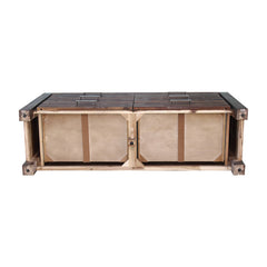 Dresser with 6 Storage Drawers in Solid Acacia & Veneer With Mirror in Chocolate Colour