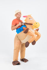 COWBOY Fancy Dress Inflatable Suit -Fan Operated Costume