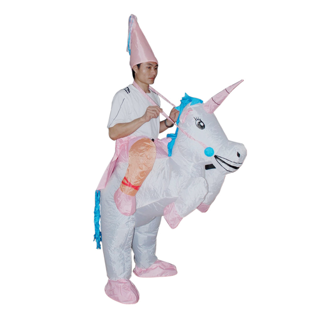 UNICORN Fancy Dress Inflatable Suit -Fan Operated Costume