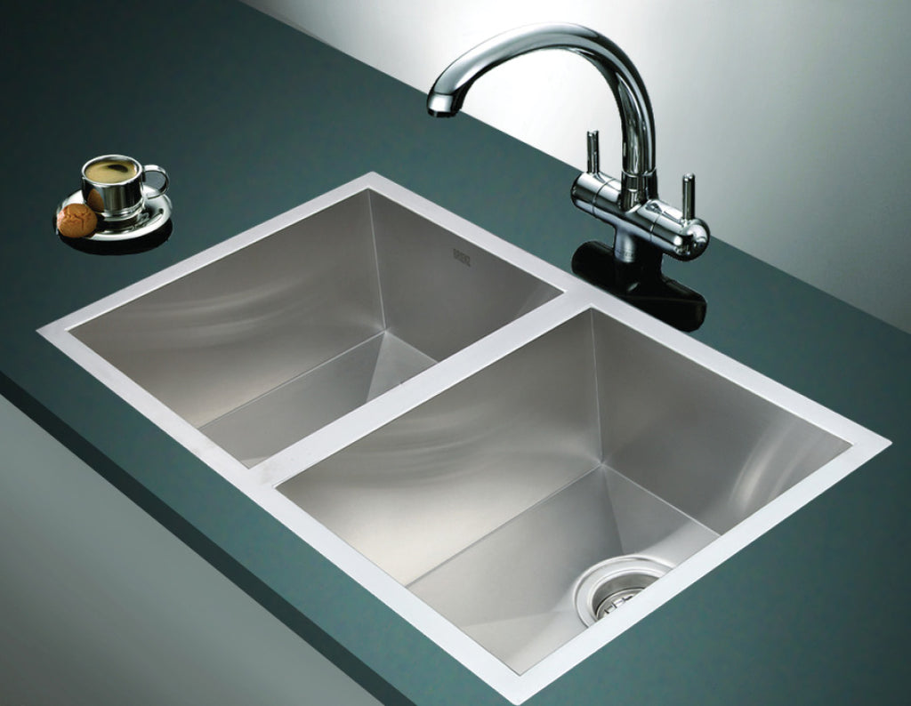 770x450mm Handmade Stainless Steel Undermount / Topmount Kitchen Sink with Waste