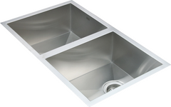 770x450mm Handmade Stainless Steel Undermount / Topmount Kitchen Sink with Waste