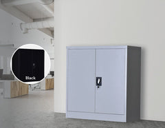 Two-Door Shelf Office Gym Filing Storage Locker Cabinet Safe