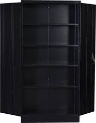 Two-Door Shelf Office Gym Filing Storage Locker Cabinet Safe