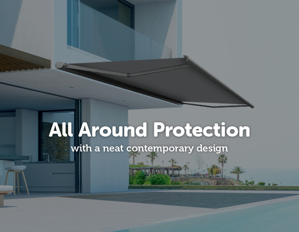 4.0m x 3.0m Retractable Folding Arm Awning Heavy Duty Full Cassette Motorised