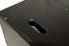 3 IN 1 Black Wood Plyo Games Plyometric Jump Box