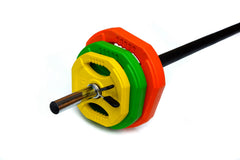 20kg Standard Rubber Coloured Barbell