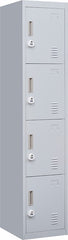 3-digit Combination Lock 4 Door Locker for Office Gym Grey