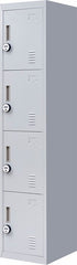 4-Digit Combination Lock 4 Door Locker for Office Gym Grey