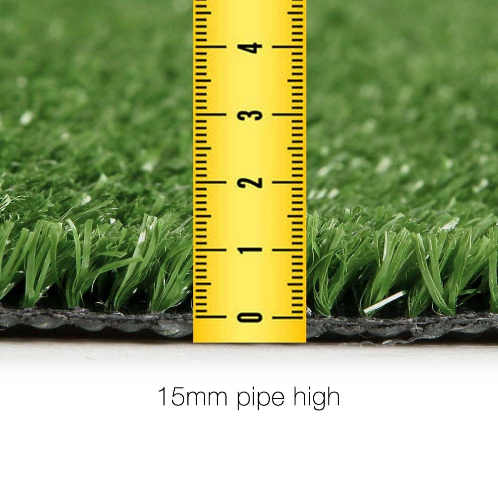 Prime Turf Artificial Grass 1mx10m 17mm Synthetic Fake Lawn Turf Plant Plastic Olive