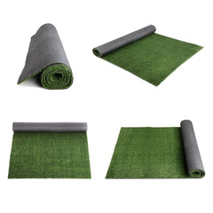 Prime Turf Artificial Grass 2mx10m 17mm Synthetic Fake Lawn Turf Plant Plastic Olive