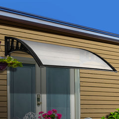 Instahut Window Door Awning 1mx1m Transparent Panel