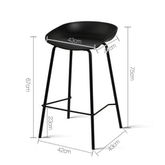 Artiss 2x Bar Stools Kitchen Counter Stools Metal