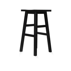 Artiss Bar Stools Kitchen Counter Stools Wooden Chairs Black x2