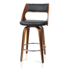 Artiss 2x Bar Stools Swivel Leather Chair 65cm