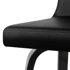Artiss Bar Stools Kitchen Leather Barstools Swivel Wooden Chairs X2