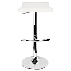Artiss 2x Bar Stools Adjustable Gas Lift Chairs White