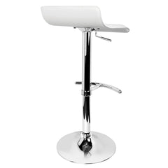 Artiss 2x Bar Stools Adjustable Gas Lift Chairs White
