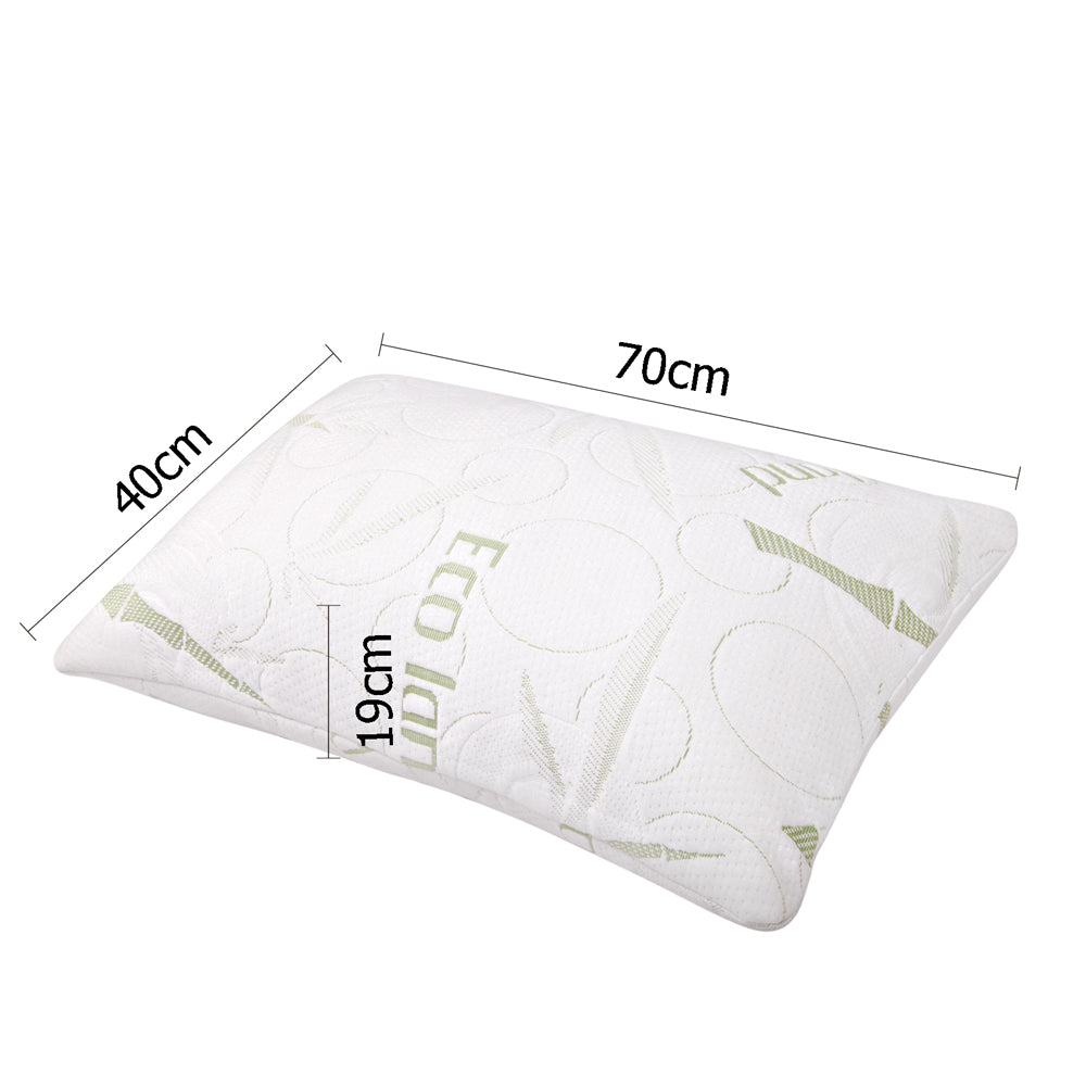 Giselle Bedding Memory Foam Pillow Bamboo Twin Pack