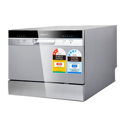 Devanti 6 Place Settings Benchtop Dishwasher Sliver