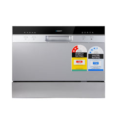 Devanti 6 Place Settings Benchtop Dishwasher Sliver
