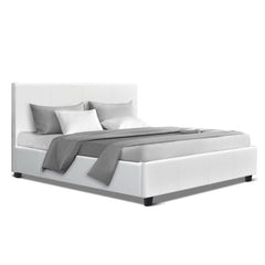 Artiss Bed Frame Double Size White NEO