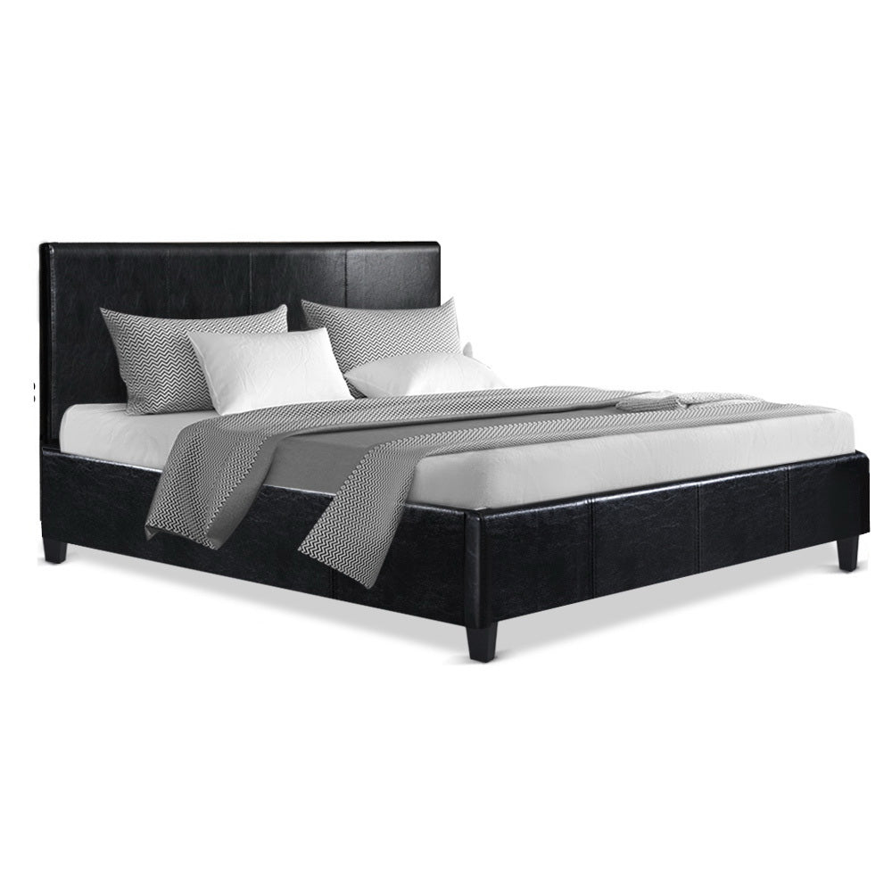 Artiss Bed Frame Double Size Black NEO